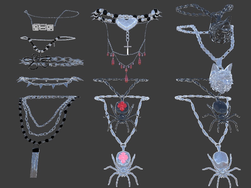 【VRC】Designer Necklace 10種