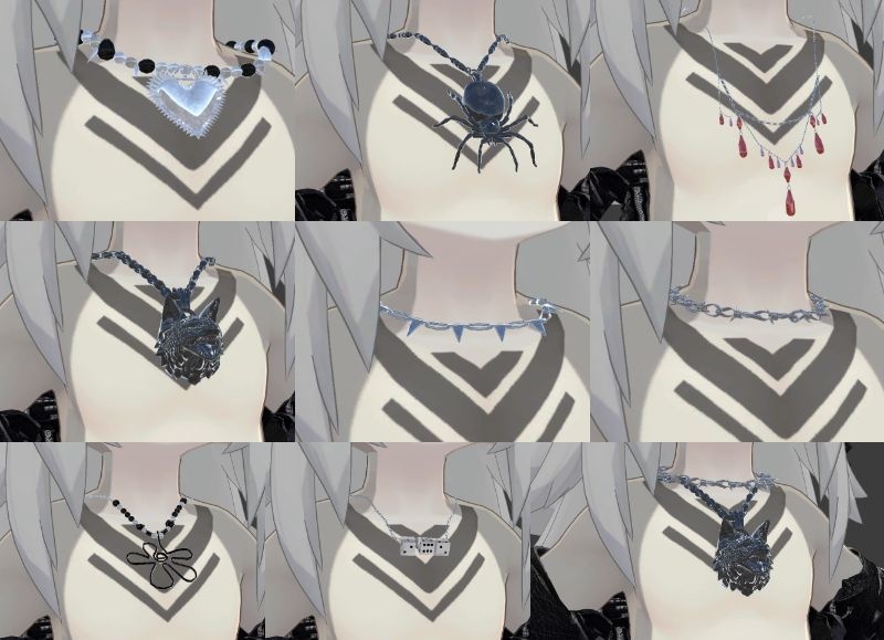 【VRC】Designer Necklace 10種