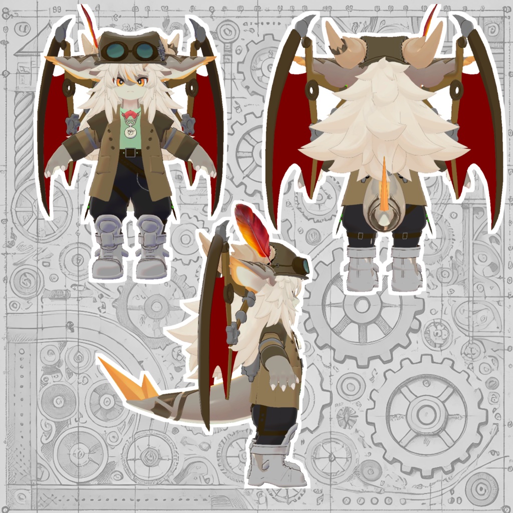 【フォシュニア対応】発明家 -Steam punk- アニメーション付き