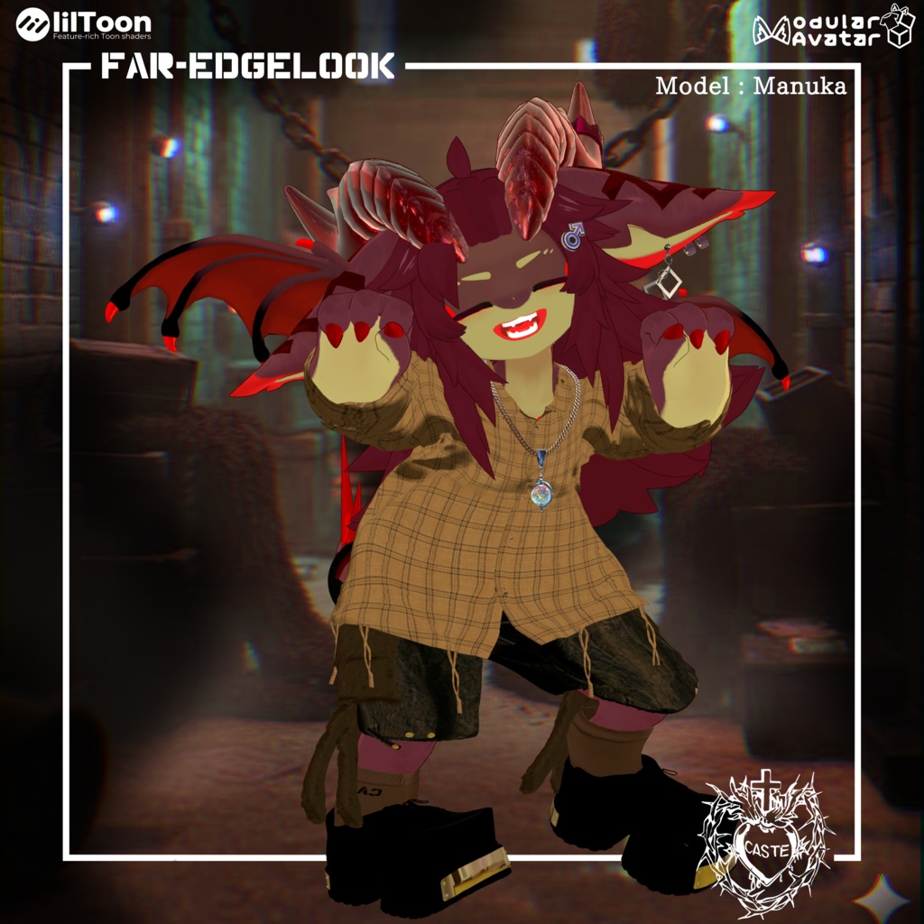 FarEdge-Lock 衣装【16アバター対応】