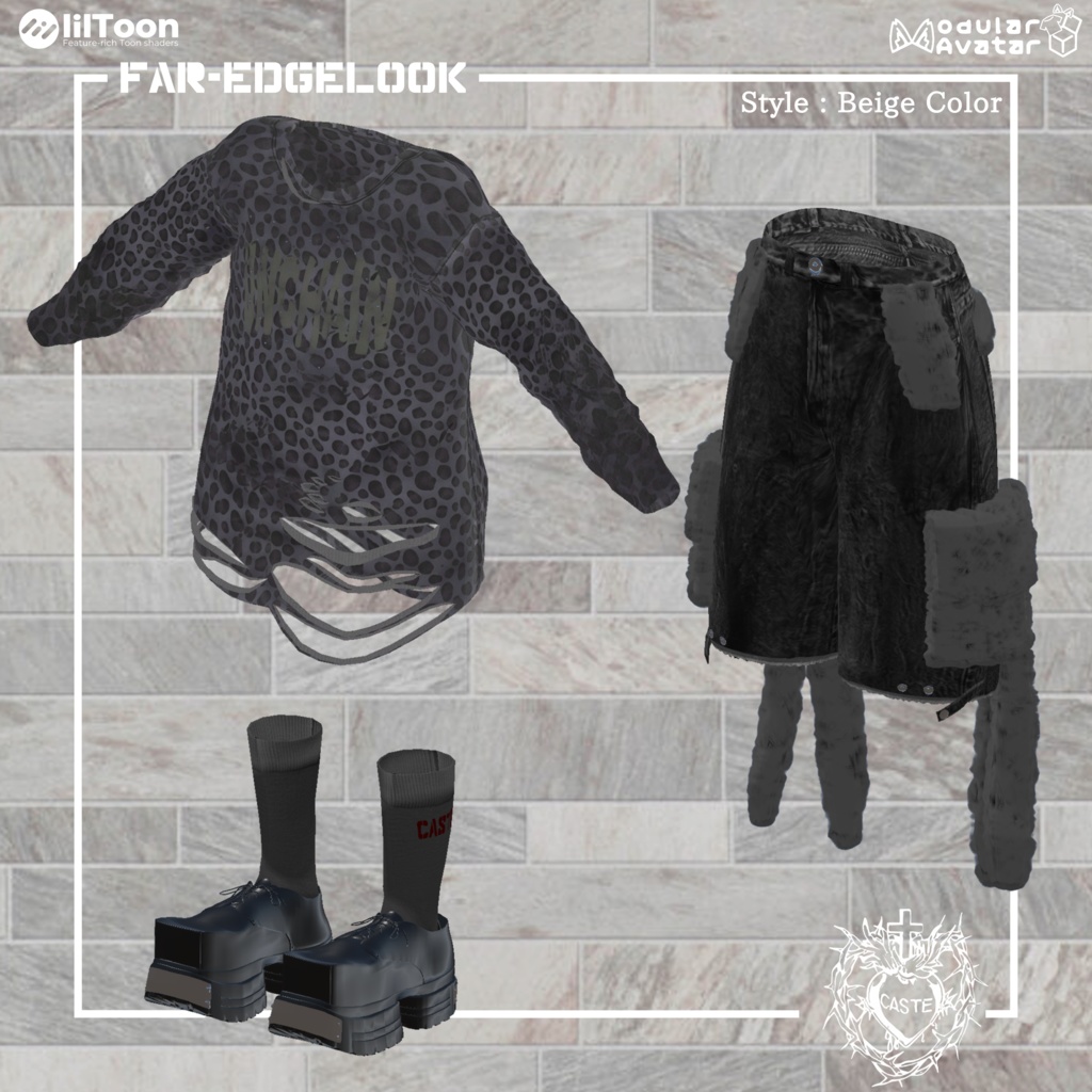 FarEdge-Lock 衣装【16アバター対応】