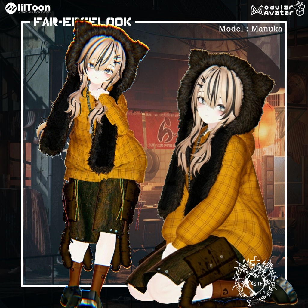 FarEdge-Lock 衣装【16アバター対応】