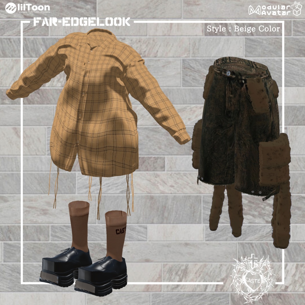 FarEdge-Lock 衣装【16アバター対応】