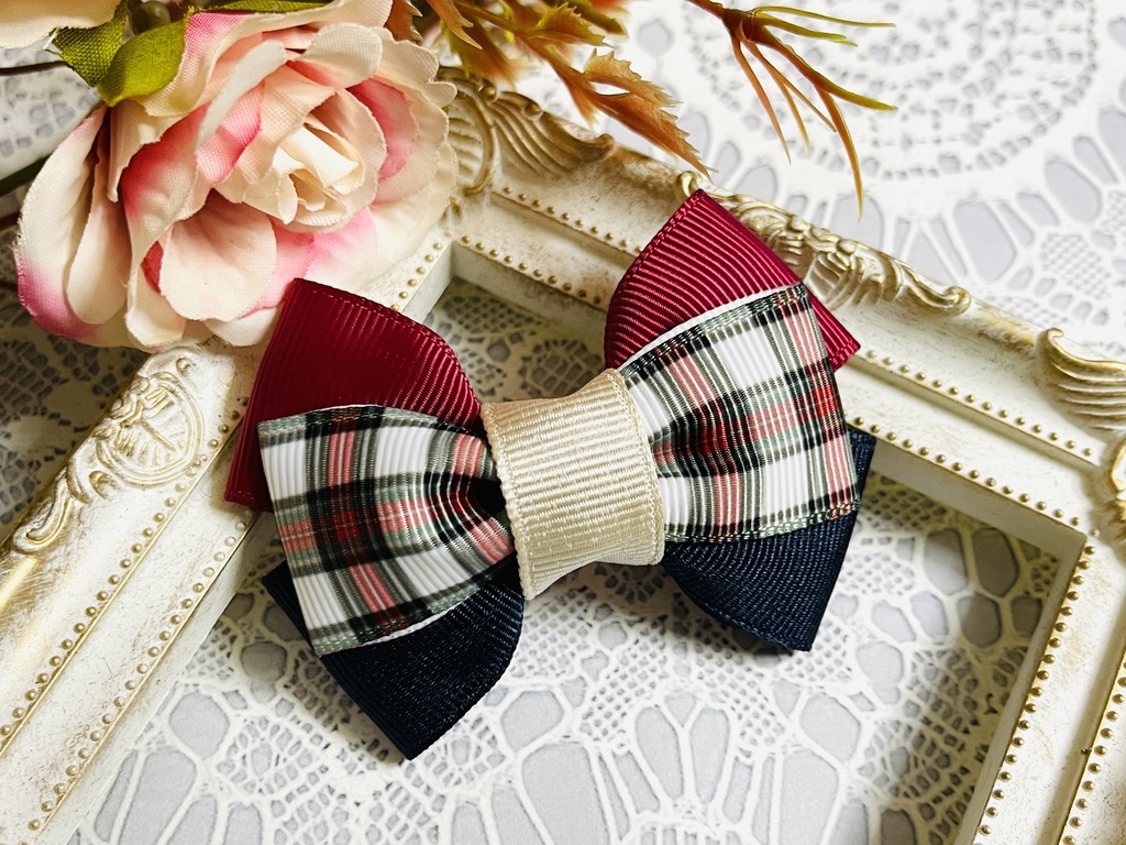 西ミニリボン(500円+金具)