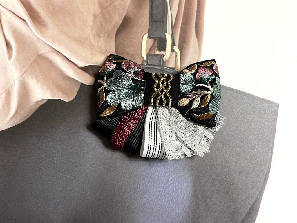 麻天狼刺繍リボン(1900円+金具)
