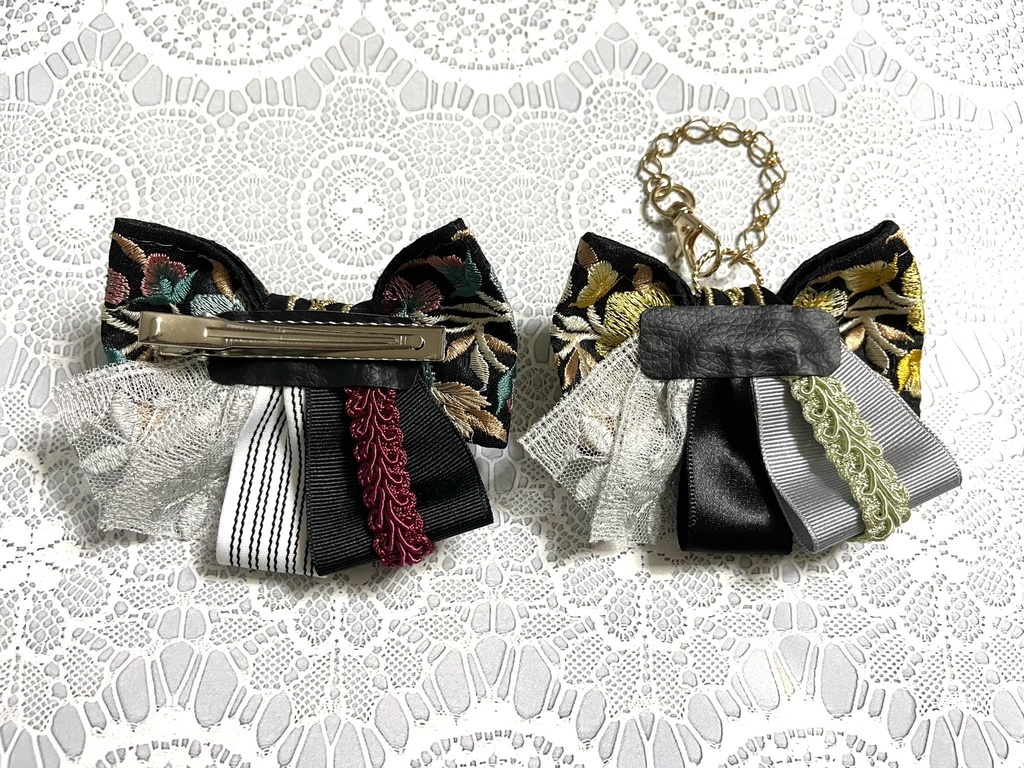 麻天狼刺繍リボン(1900円+金具)