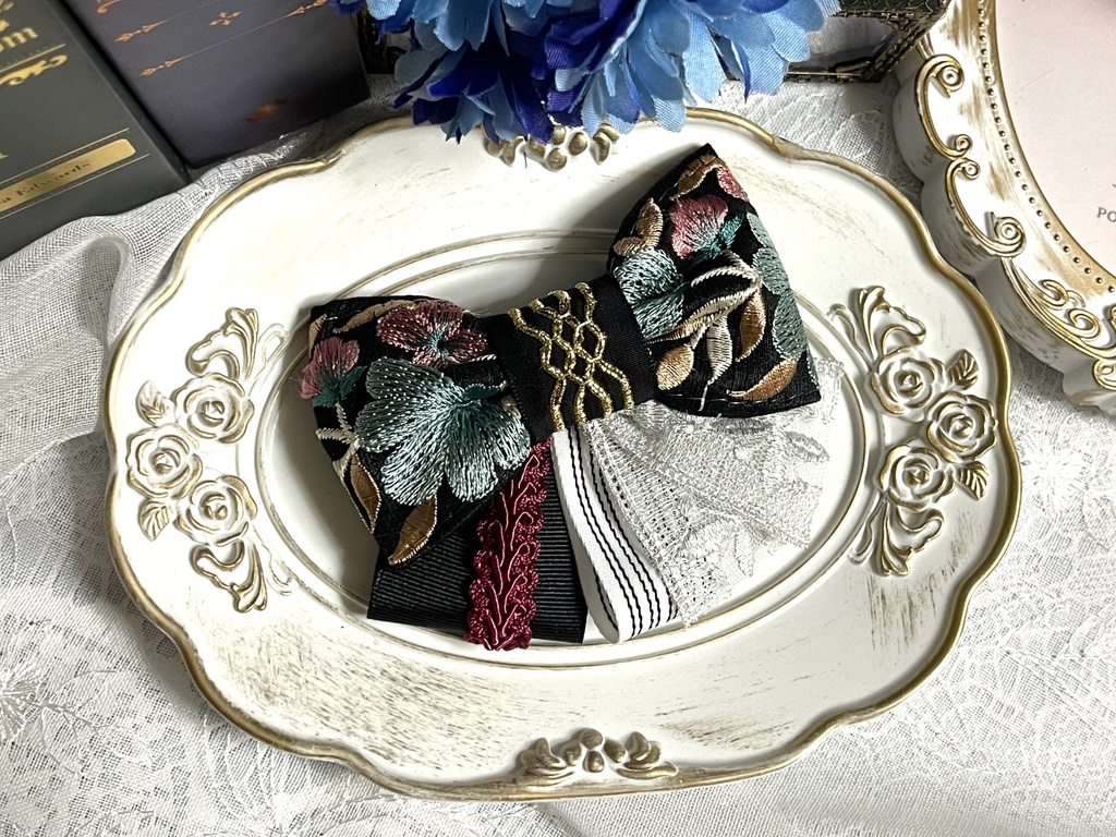 麻天狼刺繍リボン(1900円+金具)