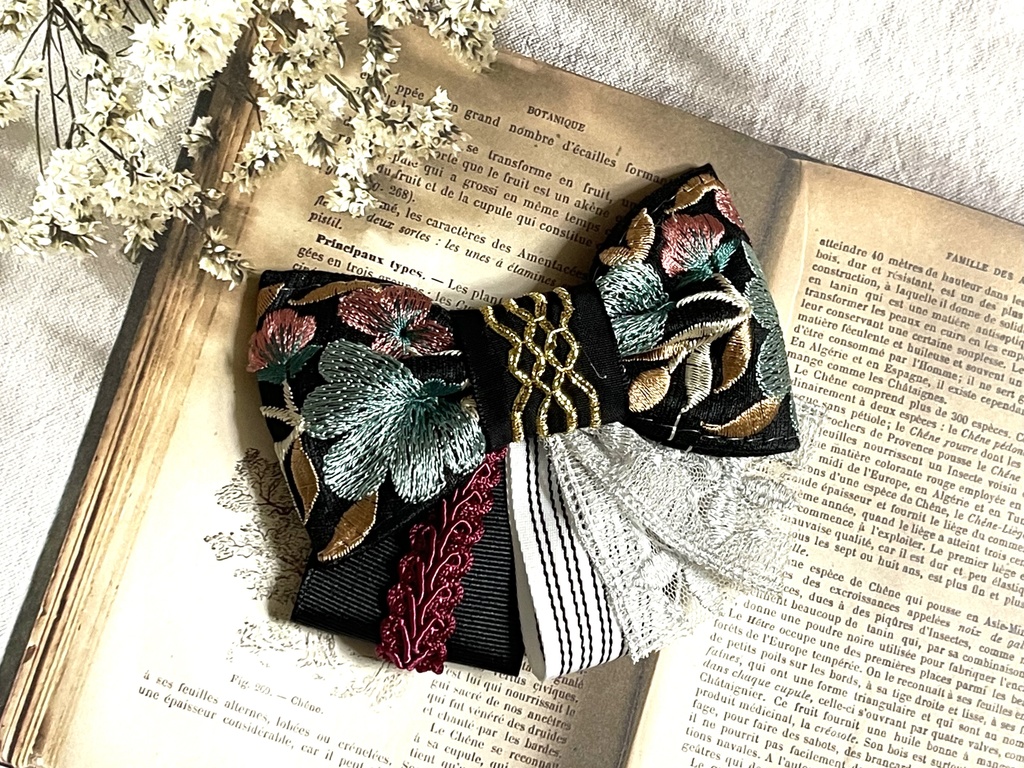 麻天狼刺繍リボン(1900円+金具)