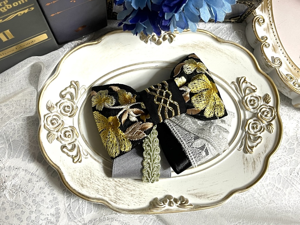 麻天狼刺繍リボン(1900円+金具)