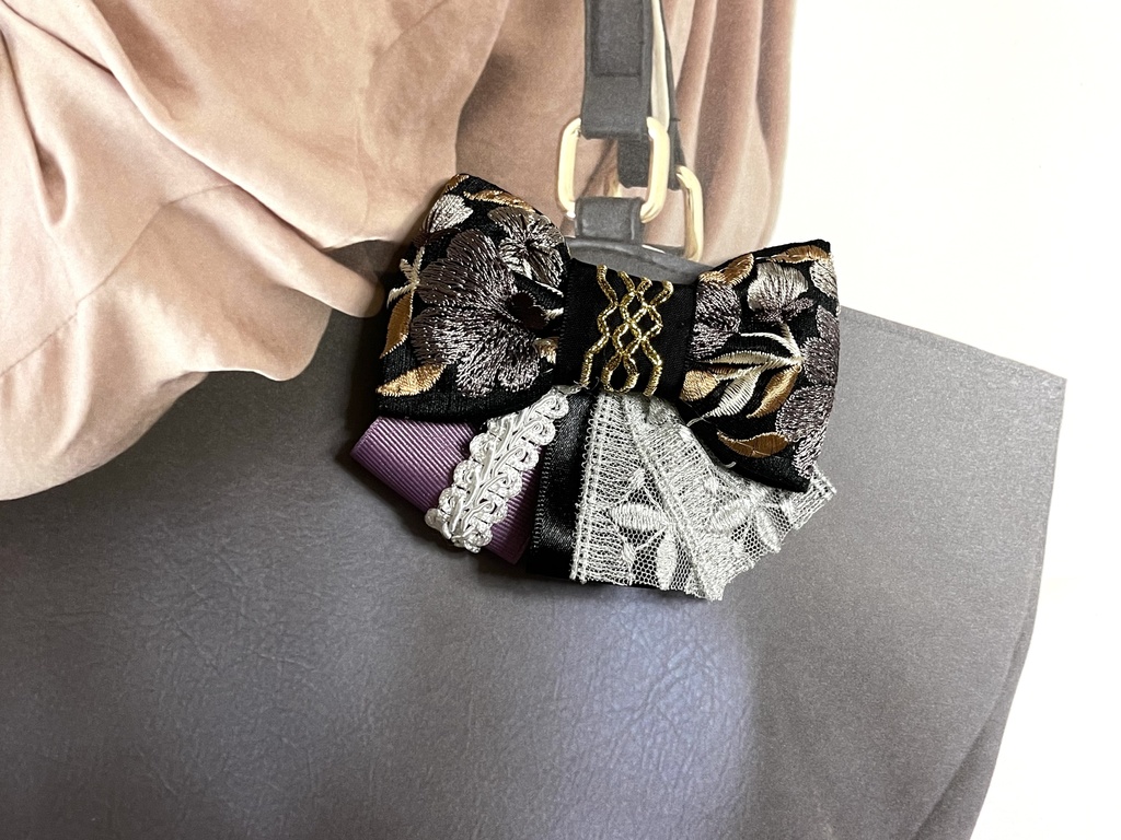 麻天狼刺繍リボン(1900円+金具)