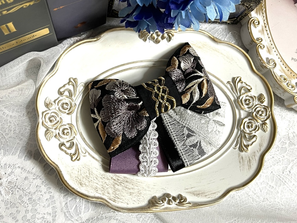 麻天狼刺繍リボン(1900円+金具)