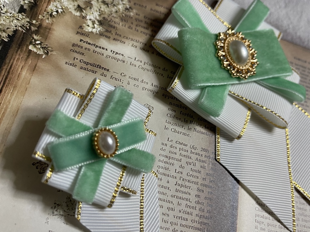 中央と南のみ❣️1200円 白まほ正装イメージ🎀(1500円+金具)