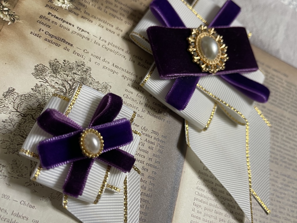 中央と南のみ❣️1200円 白まほ正装イメージ🎀(1500円+金具)