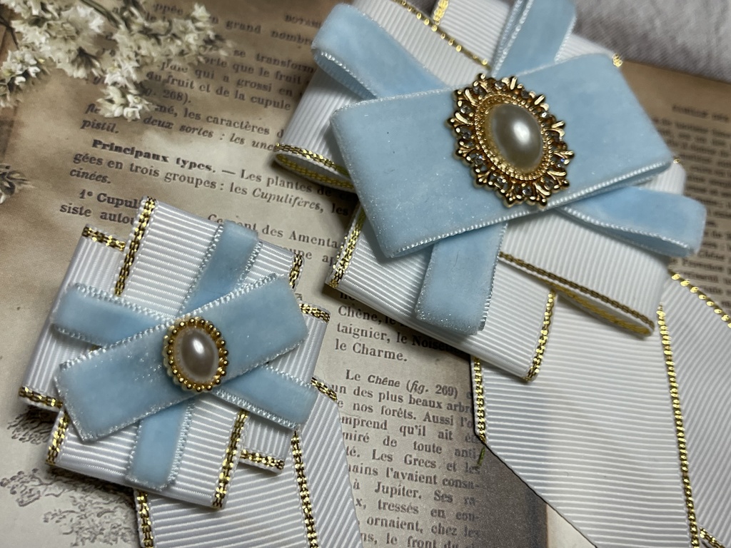 中央と南のみ❣️1200円 白まほ正装イメージ🎀(1500円+金具)