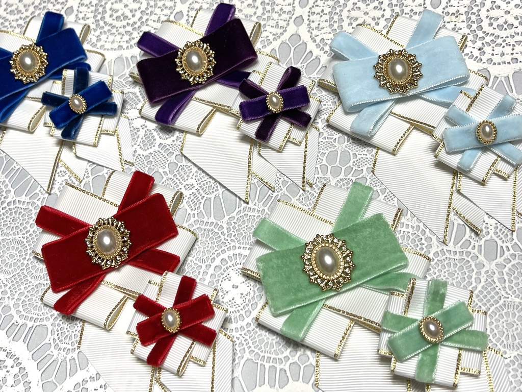 中央と南のみ❣️1200円 白まほ正装イメージ🎀(1500円+金具)