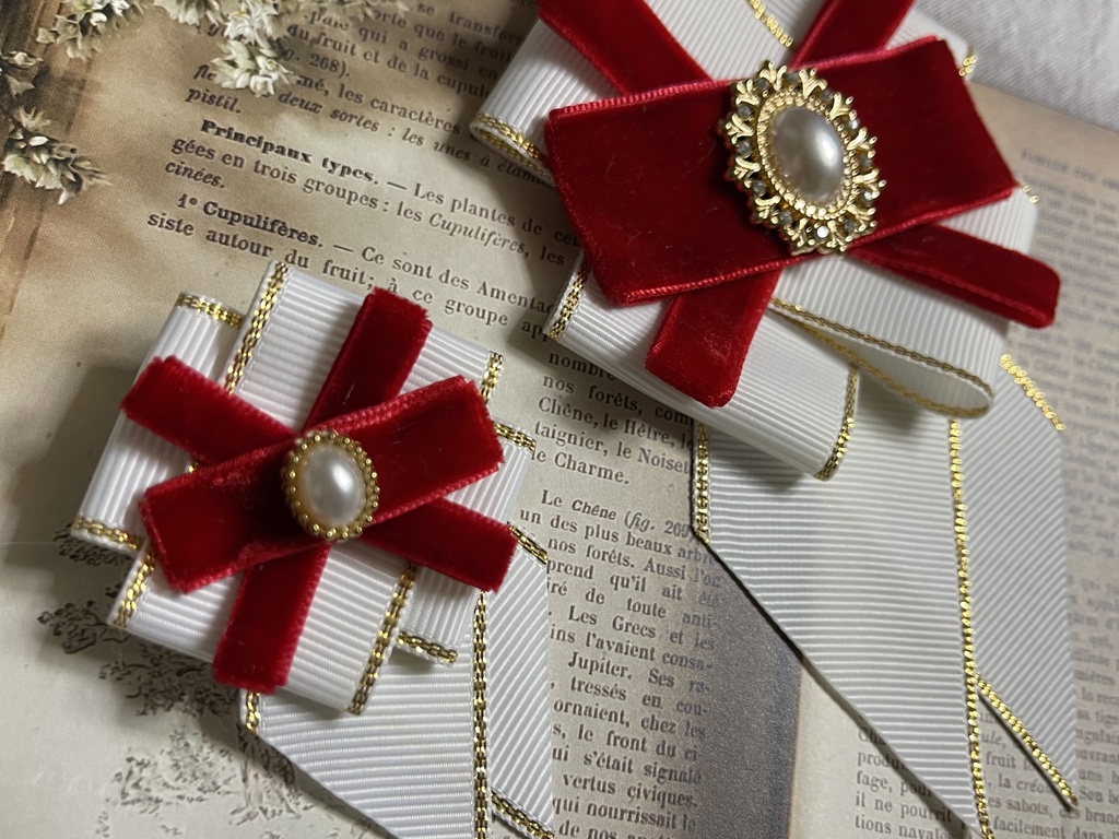 中央と南のみ❣️1200円 白まほ正装イメージ🎀(1500円+金具)