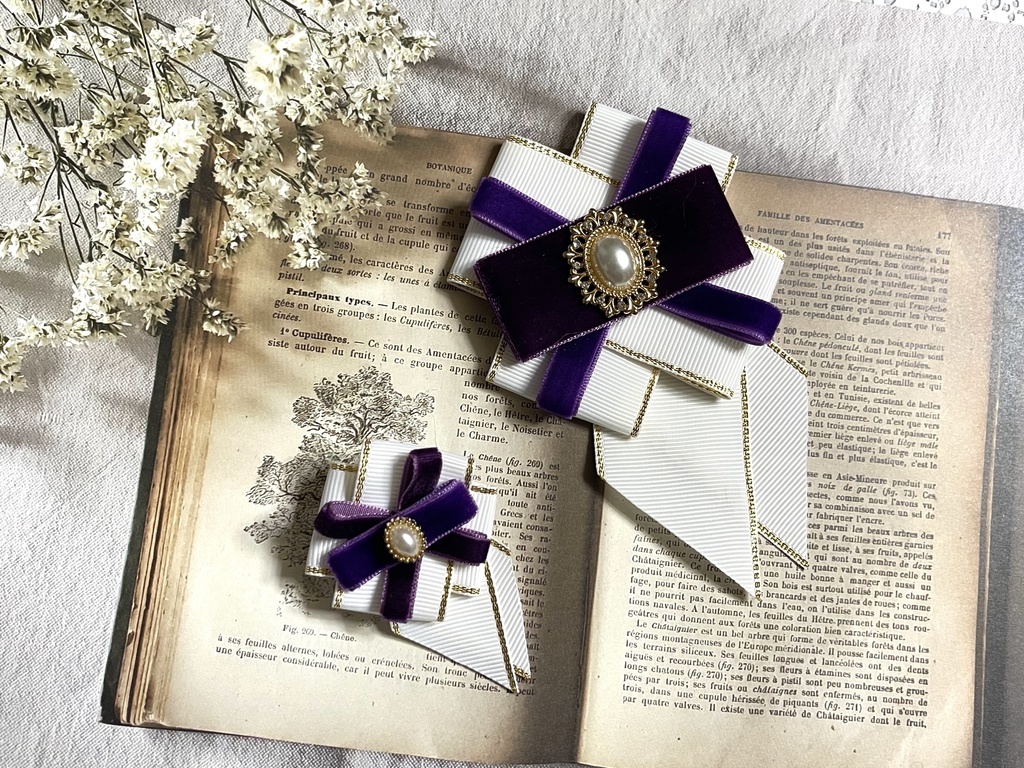 中央と南のみ❣️1200円 白まほ正装イメージ🎀(1500円+金具)