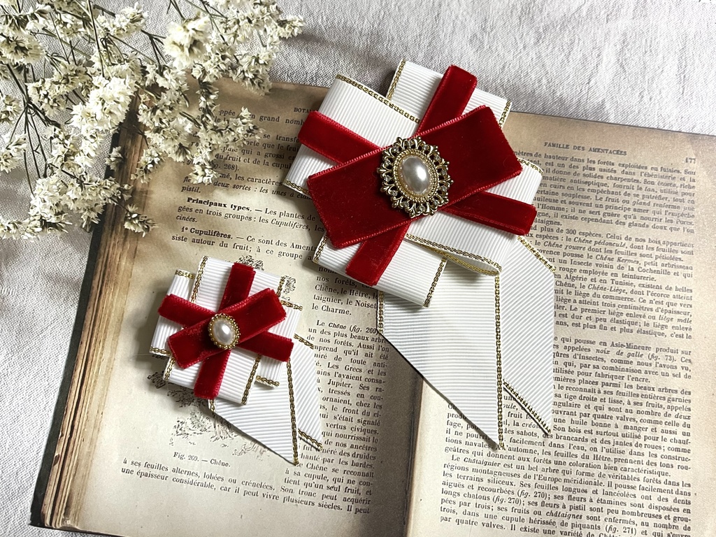 中央と南のみ❣️1200円 白まほ正装イメージ🎀(1500円+金具)