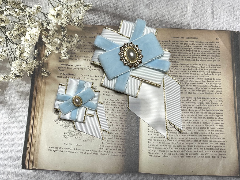 中央と南のみ❣️1200円 白まほ正装イメージ🎀(1500円+金具)