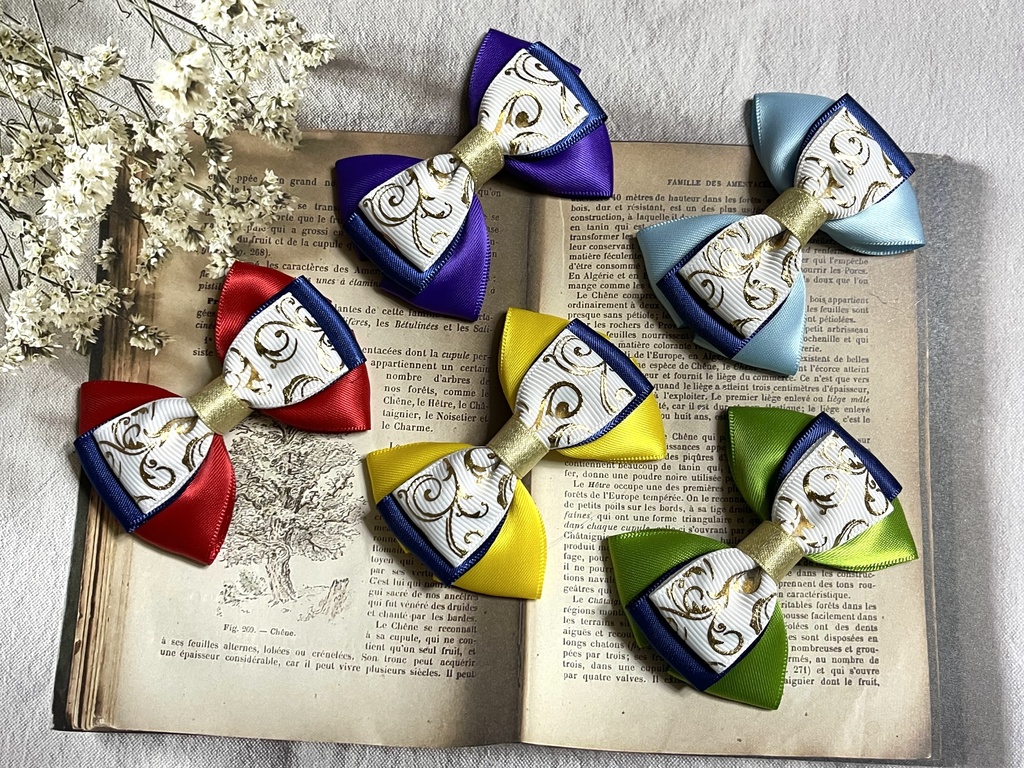 mhyk3周年ミニリボン（500円＋金具）