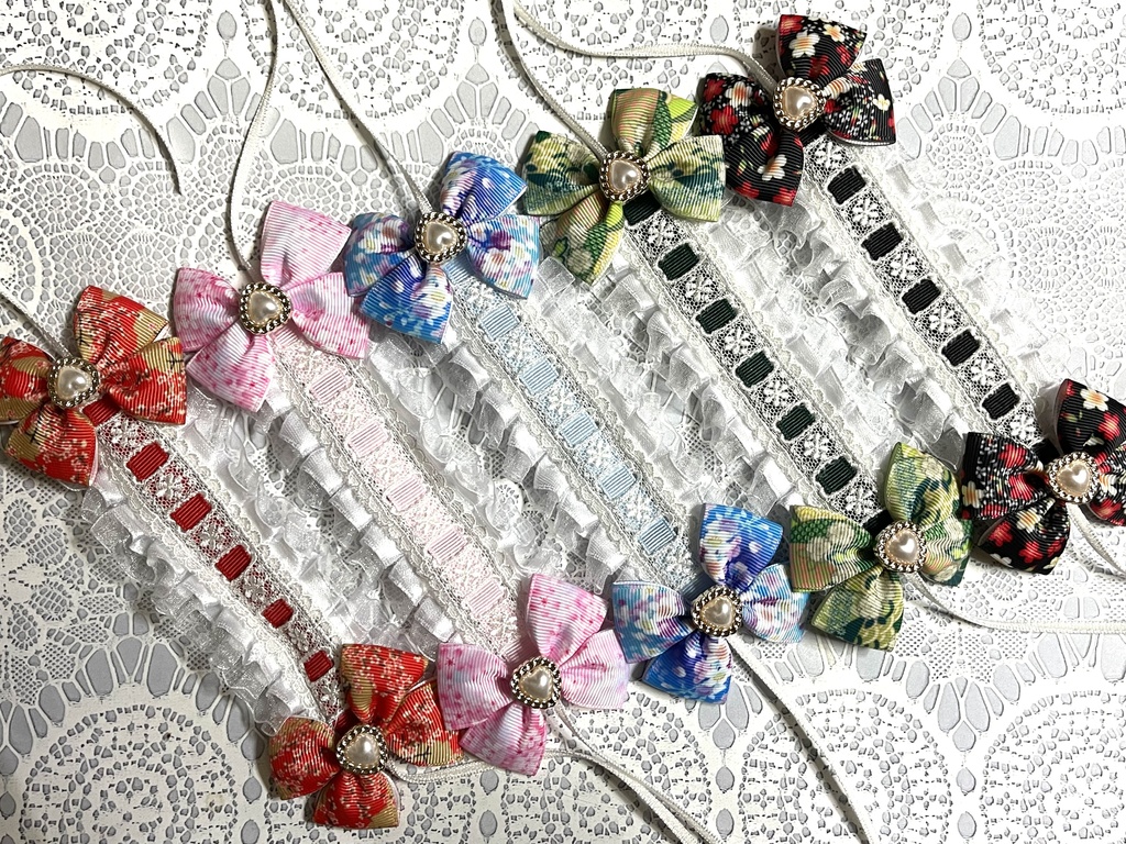 ぬい小物【和柄ヘッドドレス】