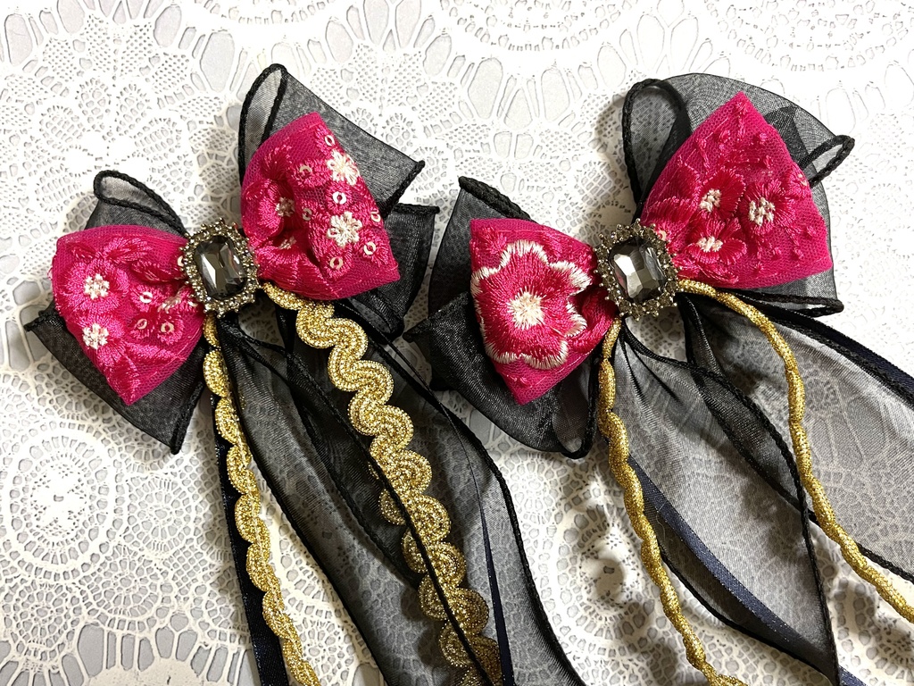 中王区リボン(1200円+金具)