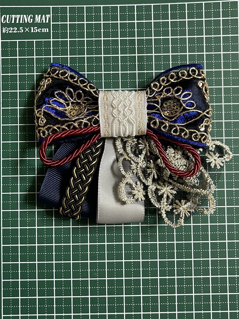 三日月・鶴丸リボン(1700円+金具)