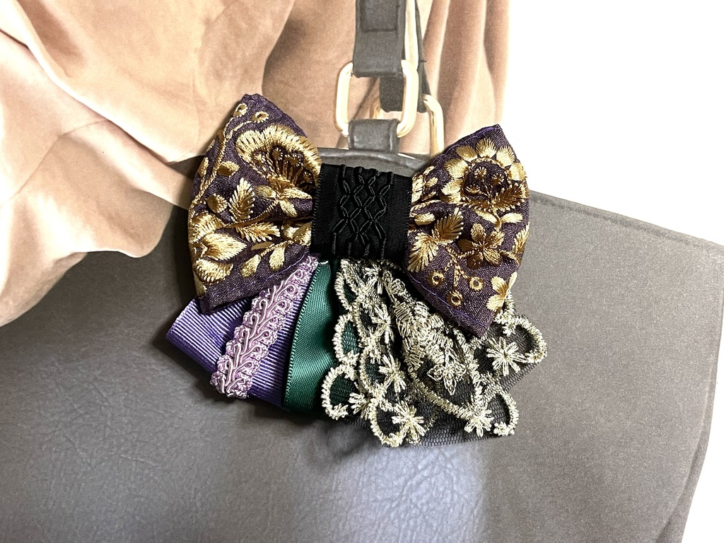 雨さん雲さんリボン(1900円+金具)