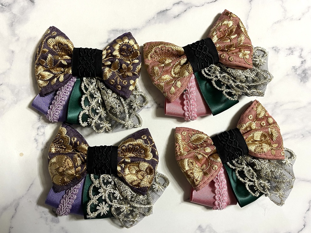 雨さん雲さんリボン(1900円+金具)