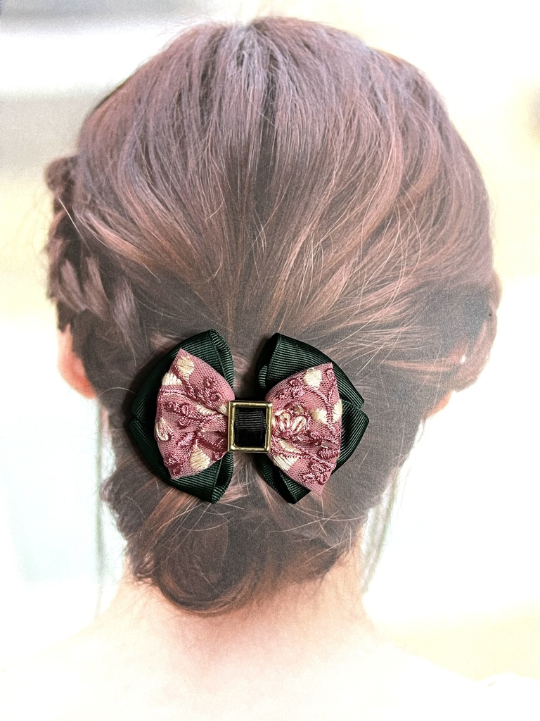 雨さん雲さんころりんリボン(900円+金具)