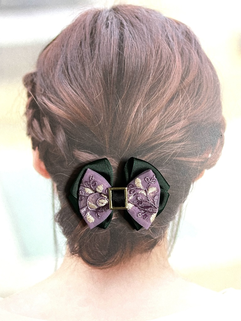 雨さん雲さんころりんリボン(900円+金具)