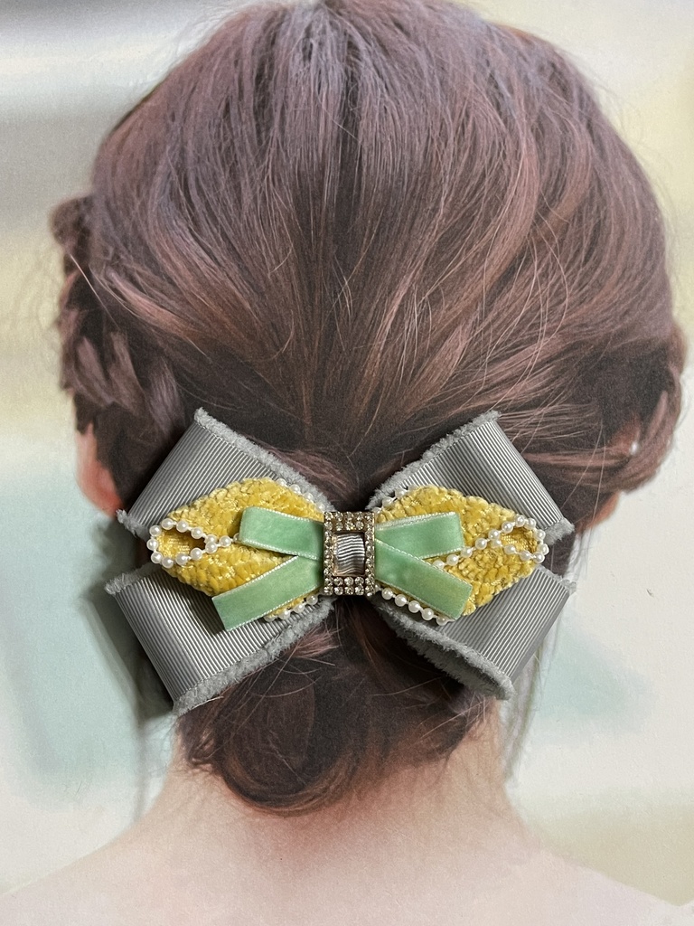 冬の麻天狼リボン(1200円+金具)