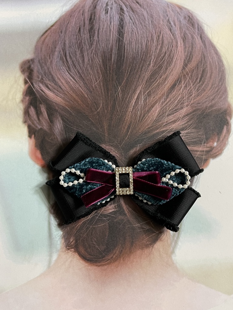 冬の麻天狼リボン(1200円+金具)