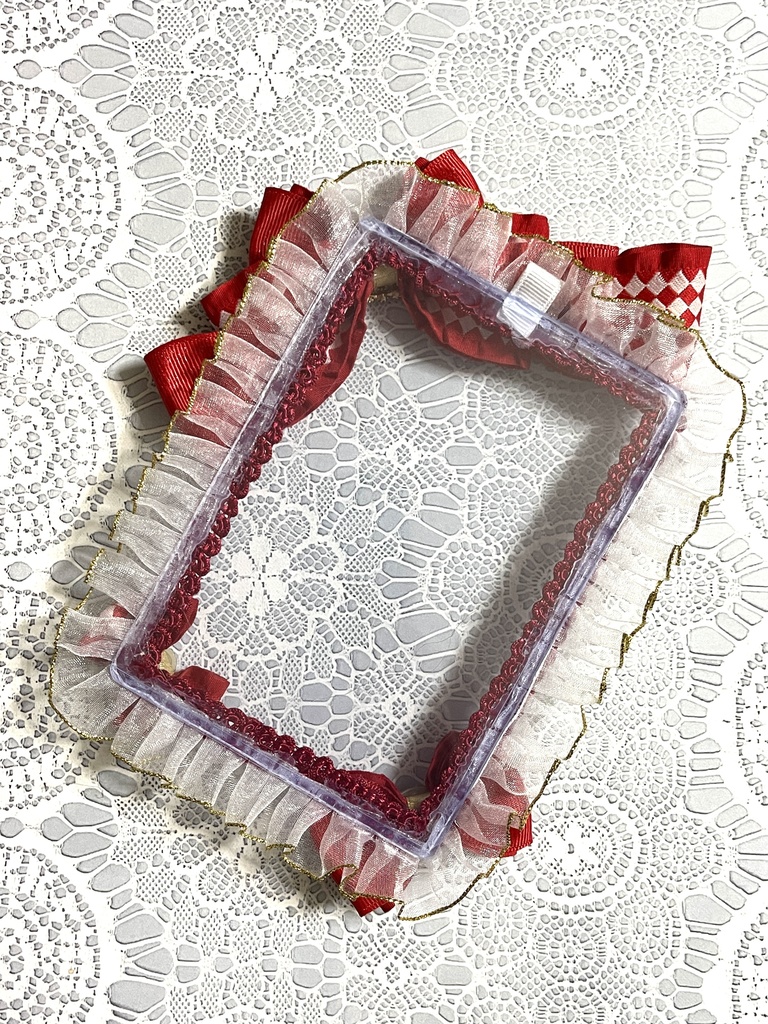 市松硬質デコケース◇◆(B7・ブロマイドサイズ)