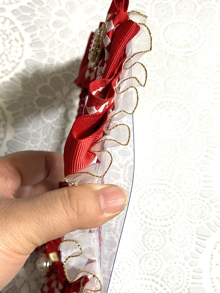 市松硬質デコケース◇◆(B7・ブロマイドサイズ)