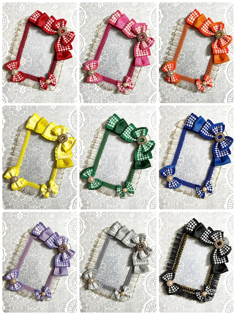 市松硬質デコケース◇◆(B7・ブロマイドサイズ)