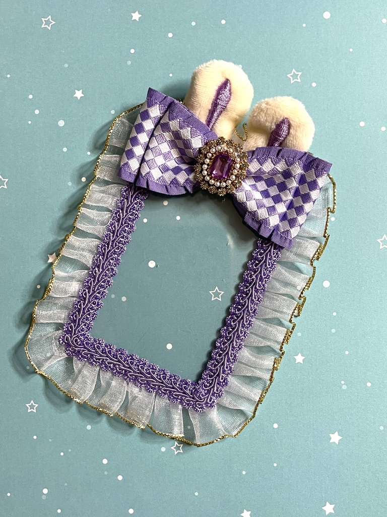 うさ耳🐰硬質デコケース(B8・トレカサイズ)