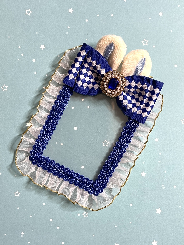 うさ耳🐰硬質デコケース(B8・トレカサイズ)