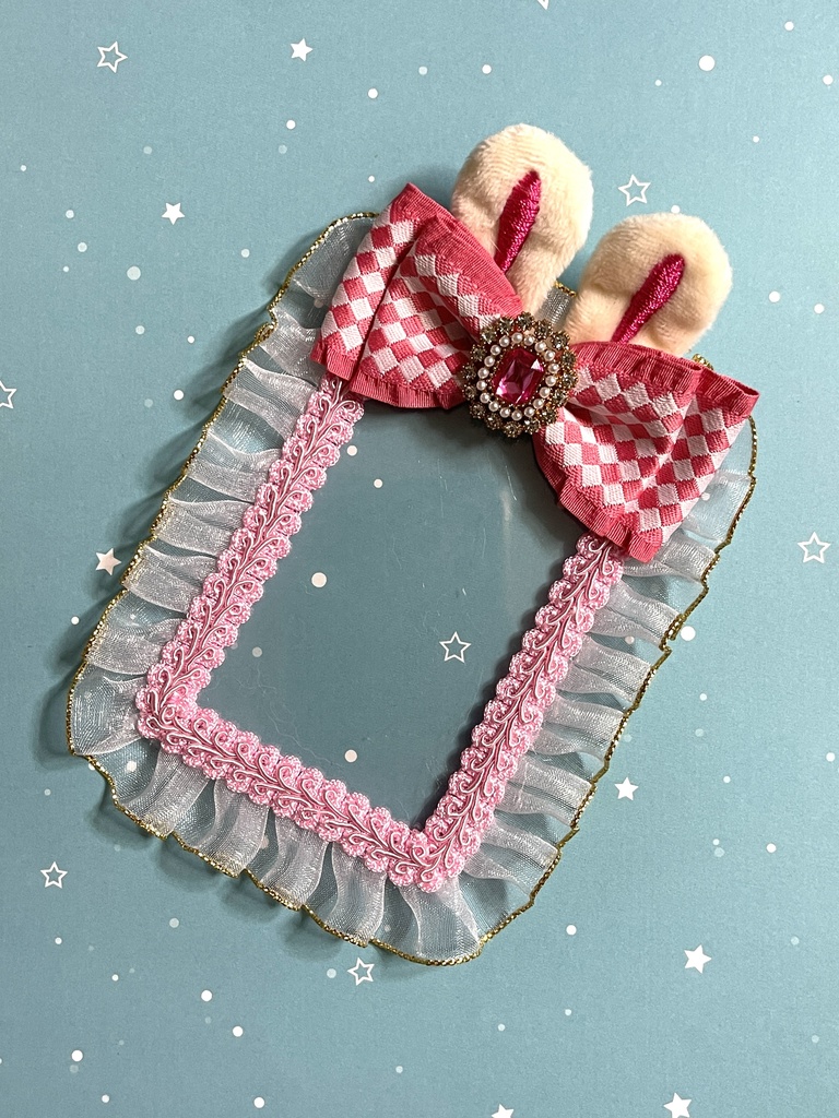 うさ耳🐰硬質デコケース(B8・トレカサイズ)