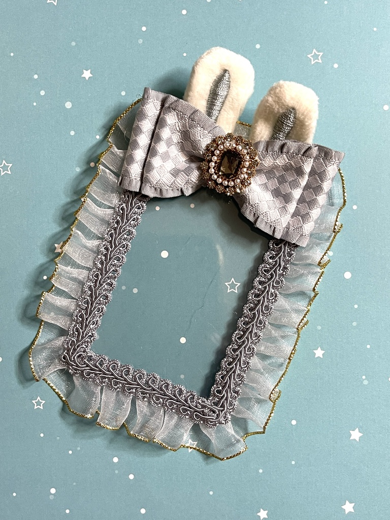 うさ耳🐰硬質デコケース(B8・トレカサイズ)