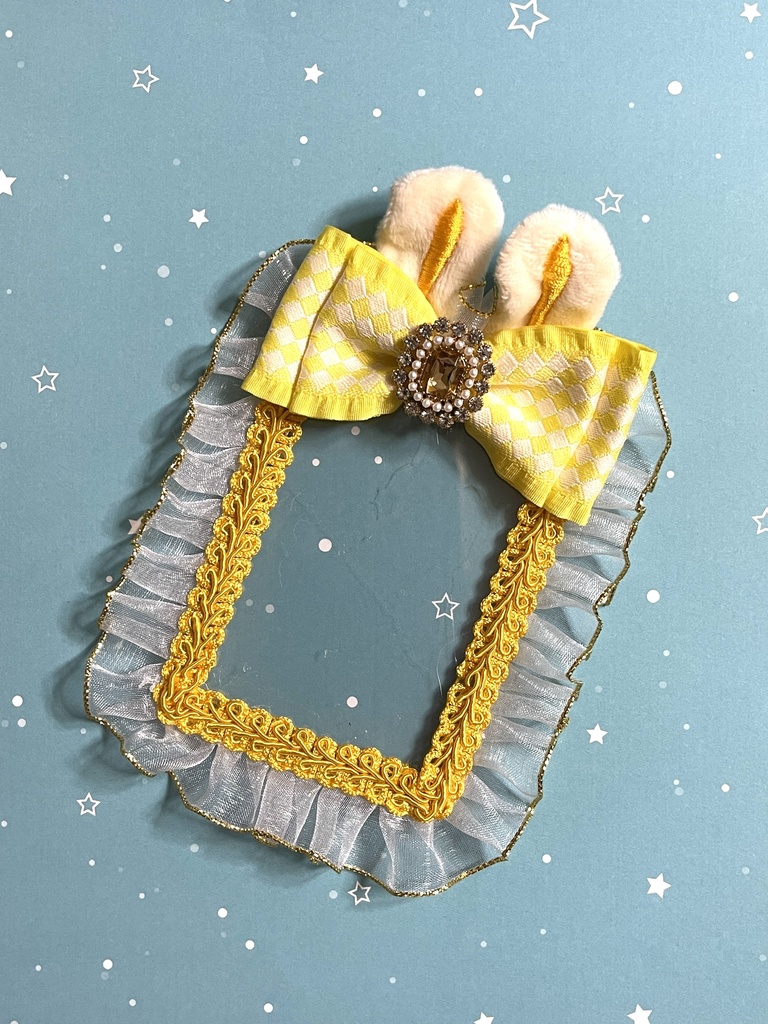 うさ耳🐰硬質デコケース(B8・トレカサイズ)