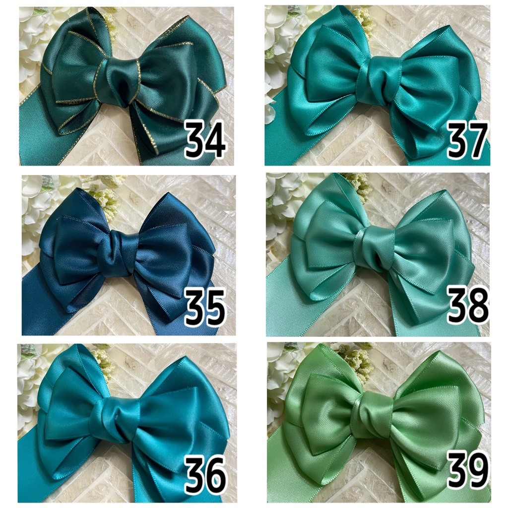 26〜55🎀推しカラーリボン(金具のメッセージ下さい)