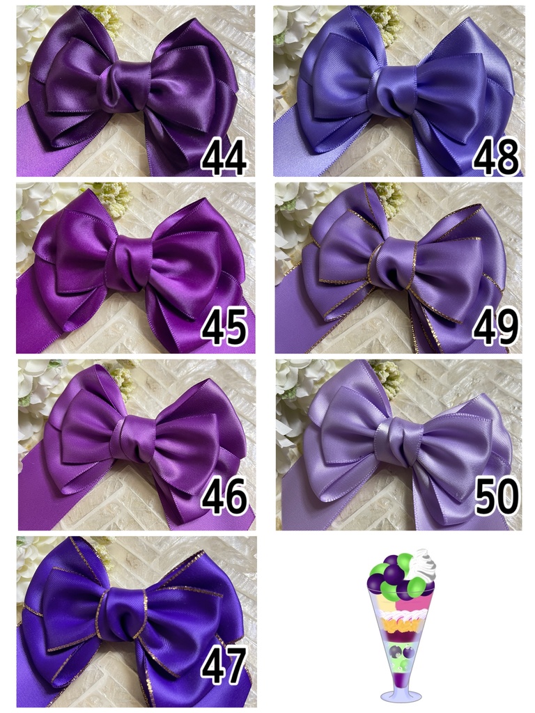 26〜55🎀推しカラーリボン(金具のメッセージ下さい)