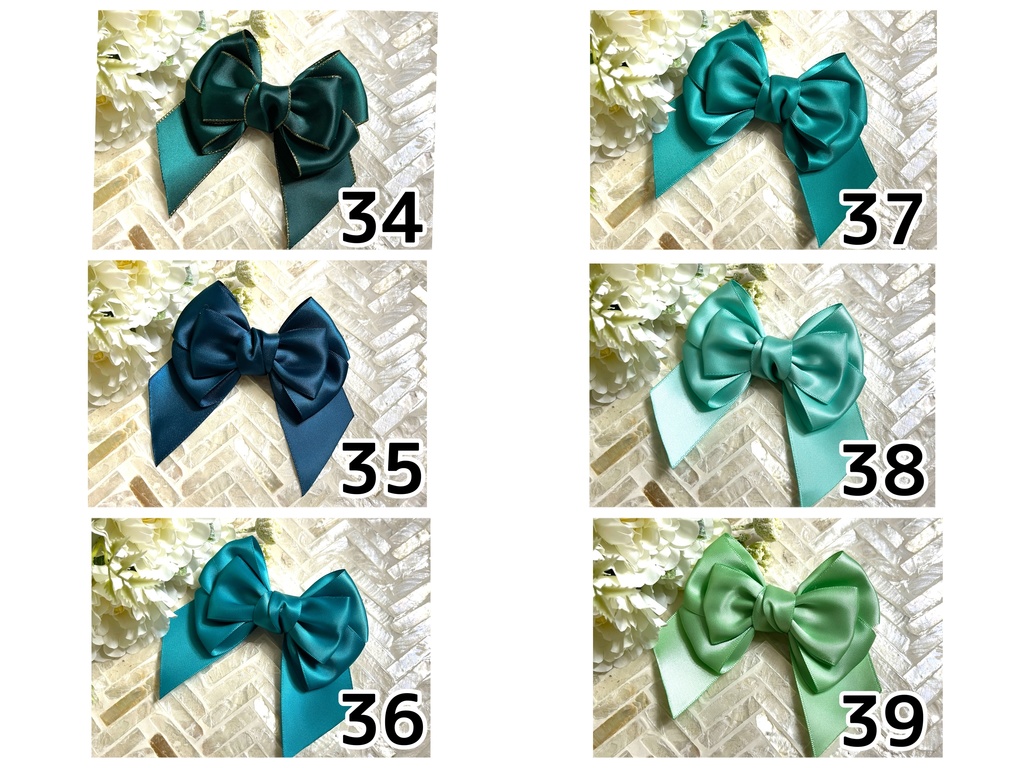 26〜55🎀推しカラーリボン(金具のメッセージ下さい)