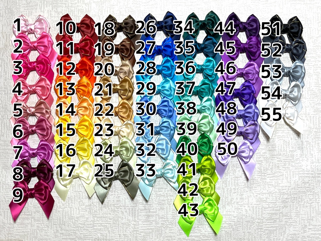 26〜55🎀推しカラーリボン(金具のメッセージ下さい)