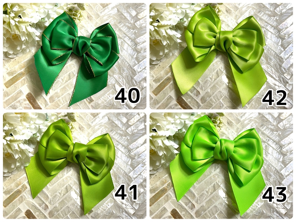 26〜55🎀推しカラーリボン(金具のメッセージ下さい)