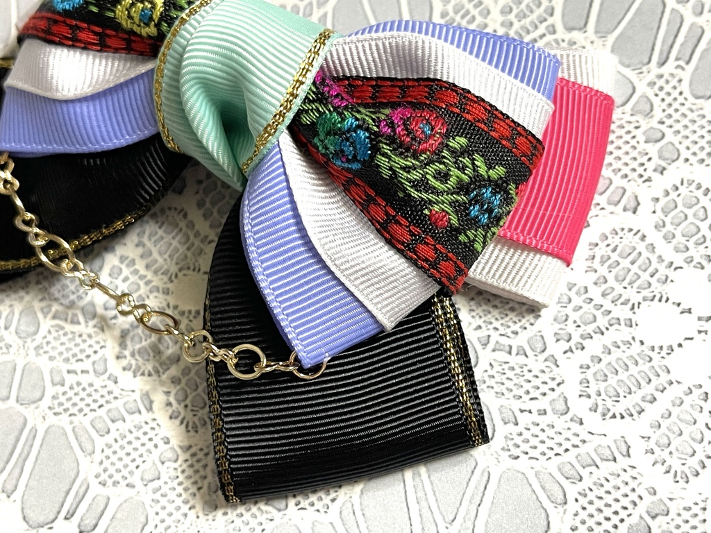 仮面のエチュード西の国リボン(1300円+金具)