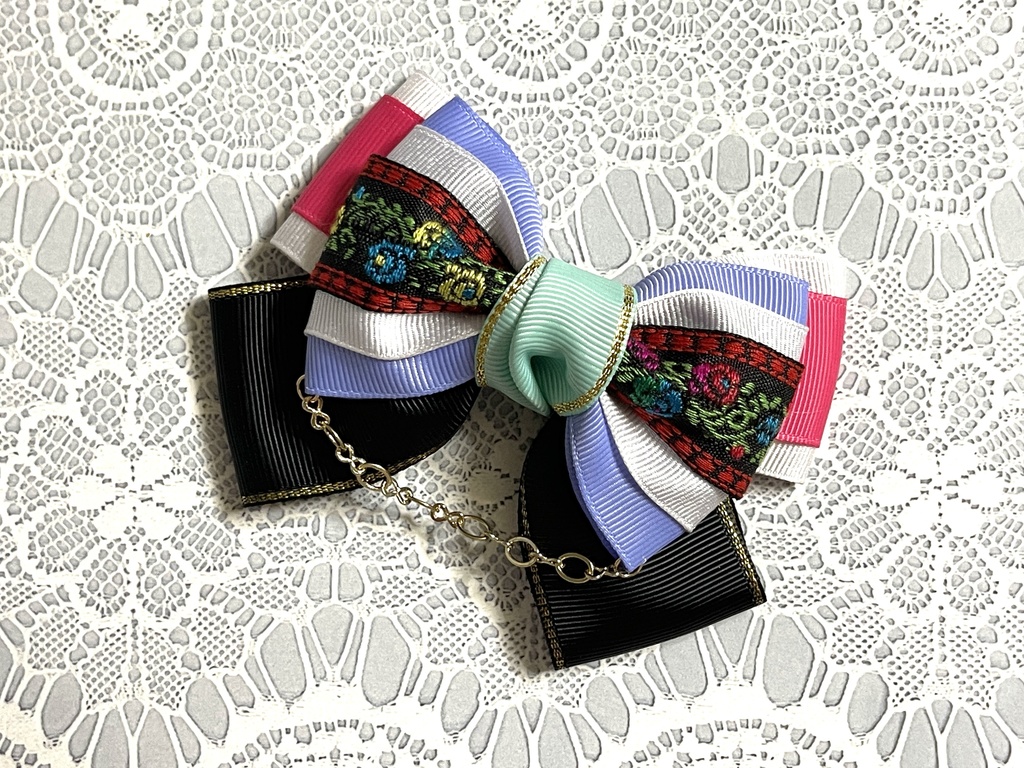 仮面のエチュード西の国リボン(1300円+金具)