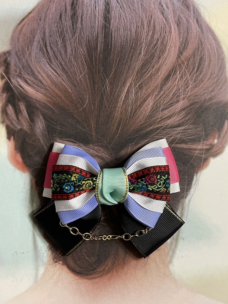 仮面のエチュード西の国リボン(1300円+金具)