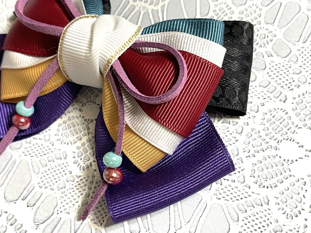 盗賊のエチュード北の国リボン(1300円+金具)